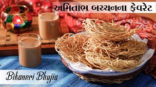 Homemade Style Bikaneri Bhujiya Sev  Amitabh Bachchan Favorite Recipe  બિકાનેરી ભુજિયા સેવ [upl. by Franckot]