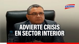 🔴🔵Juan José Santiváñez advierte crisis en sector Interior por falta de policías y logística [upl. by Lahsram]