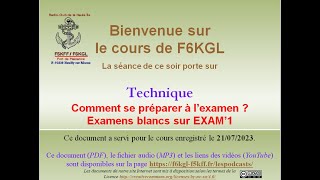 Technique  Comment se préparer à lexamen  Deux examens blancs sur Exam1 [upl. by Nanda]