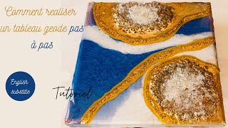 fabriquer un tableau geode en bois [upl. by Tailor]