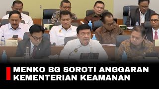 Menko Budi Gunawan Soroti Minimnya Anggaran Kementerian Politik dan Keamanan dalam Rapat Banggar DPR [upl. by Demmer]