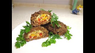 Мясные зразы с омлетом и овощами Сочные котлетки👍 [upl. by Gunn]