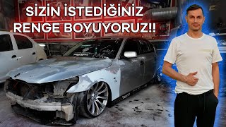 Sizin İstediğiniz Renge Boyatıyorum  Sizlere BMW E60 Hediye Ediyorum [upl. by Liartnod296]