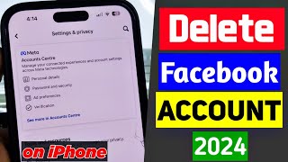 How to Delete Your Facebook Account 2024  Easy Steps [upl. by Tijnar]