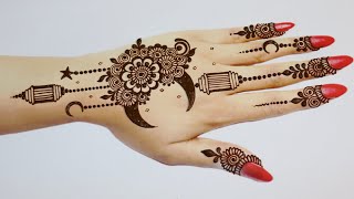 Chand Mehndi designRamadan Eid Special Mehndi designsStylish Moon Mehandi designMehandi ka design [upl. by Lav]