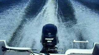 Evinrude ETEC 60 hp acceleratingcavplate [upl. by Noelyn]