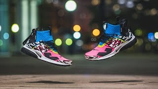 Acronym x Nike Air Presto Mid quotRacer Pinkquot Review amp OnFeet [upl. by Nahgeem]