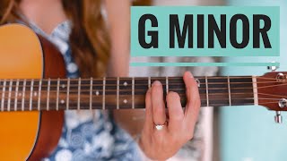 G minor Gm Chord  3 ways  Beginner Guitar Lesson [upl. by Adnwahsor]