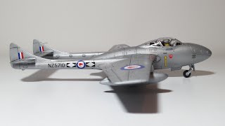 Airfix 172 de Havilland Vampire T11 build review [upl. by Nivrag893]