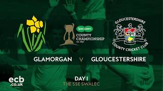 Highlights Glamorgan v Gloucestershire  Day 1 [upl. by Azilem]