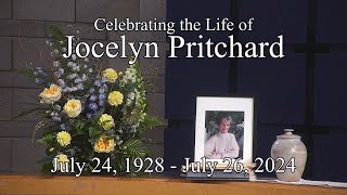 Jocelyn Pritchard  Celebration of Life  2pm October 5th 2024 [upl. by Emerej]