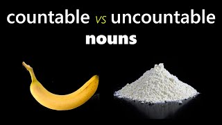 Countable nouns and uncountable nouns explained in SLOW EASY ENGLISH [upl. by Nelehyram]