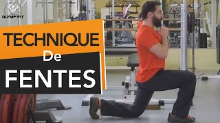 Comment faire les FENTES  Technique et erreurs à éviter exercice de musculation [upl. by Xam]