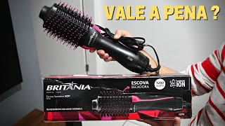 ESCOVA SECADORA BRITÂNIA SOFT BEC02  VALE A PENA [upl. by Siulegroj]