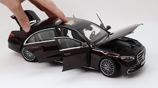 MercedesBenz SClass AMGLine 2021  Miniature Norev 118 [upl. by Audrie151]