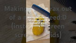 Making the Lorax out of a mango seed Lorax LETITGROW Trees [upl. by Aicinat]