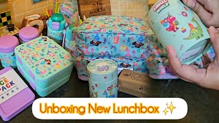 Unboxing New Lunchbox  Lunchbox accessories  Bento box  Hundreds of Fruit Picks [upl. by Januarius184]