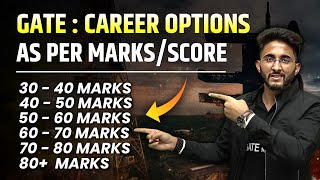 GATE  Career Options as per Marks  Score wise  GATE Marks Vs Rank [upl. by Anelhtac953]