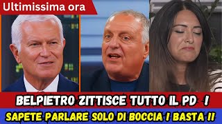 Belpietro Zittisce Tutto il Pd Non Avete Argomenti [upl. by Smada]