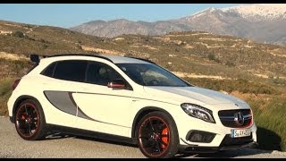 2015 Mercedes GLA 45 AMG Edition 1 test review driving fun  Autogefühl [upl. by Chap]