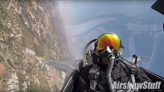 F16 Cockpit Cam  PACAF Viper Demo  Aero India 2019 [upl. by Theall]