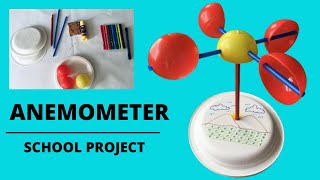 How to Make an Anemometer  DIY Anemometer  School Project  Easy Steps in Making an Anemometer [upl. by Nehgam]