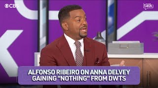 Alfonso Ribeiro Reacts To Anna Delvey Being Eliminated From DWTS [upl. by Lyrahs]