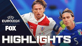 Croatia vs Italy Highlights  UEFA Euro 2024 [upl. by Coats599]