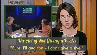 Aubrey Plaza details the epically awkward Parks and Rec audition that launched her career [upl. by Ednutey550]