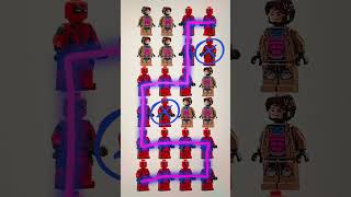 Lego Deadpool X Lego Gambit 接続パズル 一部46 deadpoolxwolverine puzzle shorts [upl. by Nyraf]