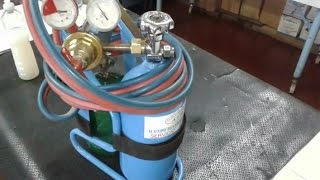 🌍✔ ARMADO DE MICRO AUTOGENA ESPECIAL PARA SOLDAR EN REFRIGERACIÓN  OXIGENO Y BUTANO CON SIMIL PLATA [upl. by Hsatan]