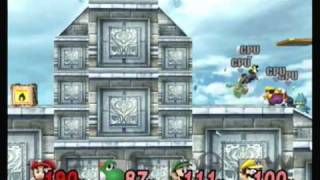 Retro Super Smash Bros Stages  Peachs Castle Melee [upl. by Icam]