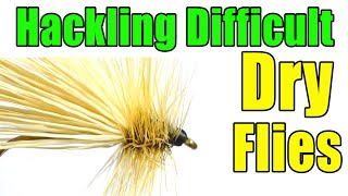 How To Hackle Difficult Dry Flies  Fly Tying Basics For Beginners  Tips and Tricks [upl. by Aenel]