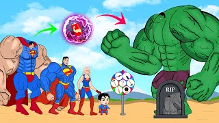 Evolution of SUPERHEROES Team SUPERMAN One Million vs HULK with Energy Drink Who will Win  FUNNY [upl. by Martainn529]