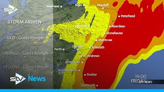 ‘Danger to life’ red weather warning issued for Storm Arwen [upl. by Reiter33]