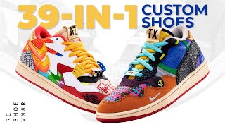 Building Custom Sneakers From Scrap Nike Materials [upl. by Keare]