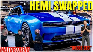 CONFIRMED by Dodge New Dodge Charger EV can be SWAPPED w V8 HEMI Engine [upl. by Benoite971]