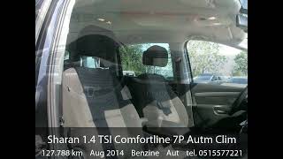 Volkswagen Sharan 14 TSI Comfortline 7P Autm ClimaNaviNAP [upl. by Kassandra909]