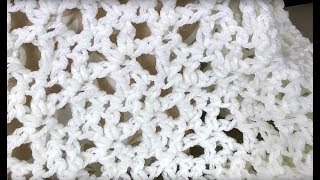 White Lacy Crochet Blanket [upl. by Lerrud]