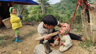 3 year old boy picks wild fruits to exchange for rice to cook for his father [upl. by Ellenehs875]