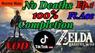 No Deaths 100 Completion BOTW Master Mode FtAceZKOT Ep1 [upl. by Jewell798]