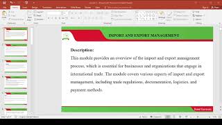 Import and Export Management Lecture 1 [upl. by Tjaden]