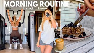 6am morning routine Palestra Colazione Skincare [upl. by Boni]