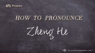 How to Pronounce Zheng He Real Life Examples [upl. by Zenger]