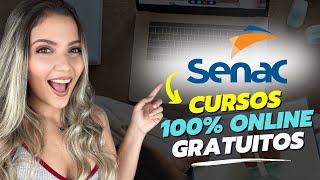 CURSOS ONLINE GRATUITOS do SENAC com CERTIFICADO GRÁTIS  Mari Rel [upl. by Assert621]