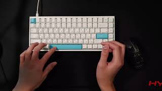 KBDFans Tofu84 Boba U4Ts  Polycarbonate Plate Typing Test [upl. by Wells142]