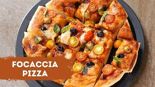 Focaccia Pizza  स्वादिष्ट फ़ोकासिया पिज़्ज़ा कैसे बनाते है  Sanjeev Kapoor Khazana [upl. by Anomas332]