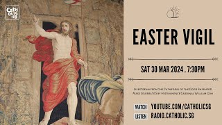 Easter Vigil 2024 – Catholic Mass Today Live Online [upl. by Aracot]