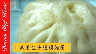 【夢幻廚房在我家】基礎肉包萬用麵糰配方不藏私！萬用包子饅頭麵皮大公開，老師傅的配方第一集麵團篇 How to make Basic Dough for Chinese buns ep1 [upl. by Ulane669]