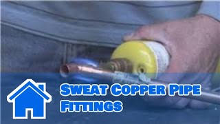 Building Tools  How to Sweat Copper Pipe Fittings [upl. by Tioneb]